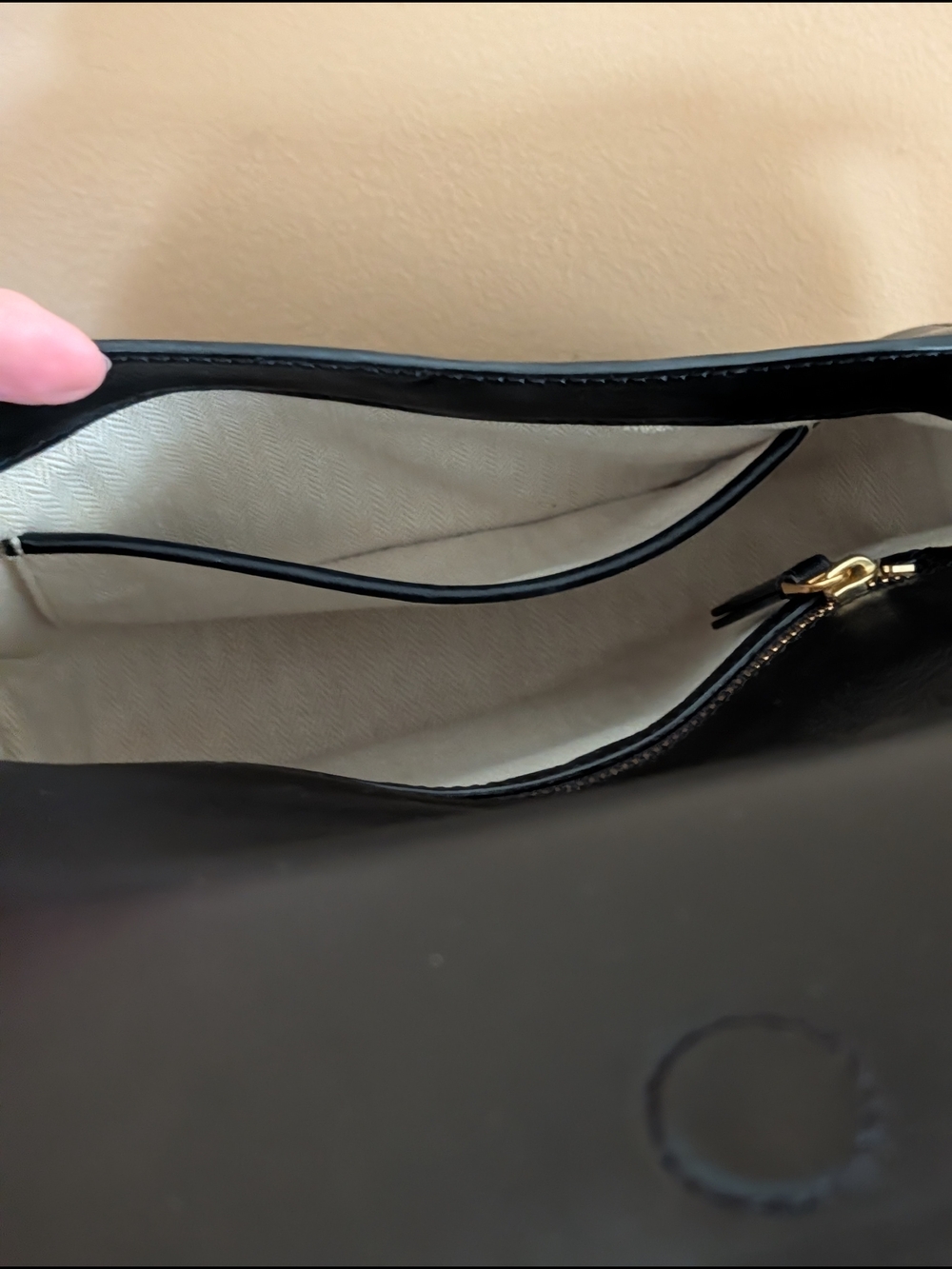 Tory Burch Black Leather Fleming Saddle Crossbody - Picture 6 of 6